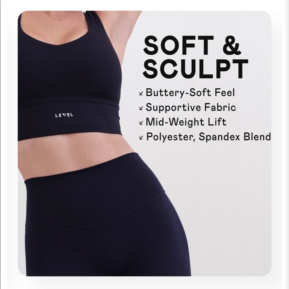 Level Active High-Waisted Soft & Sculpt Legging “Black” Size XL